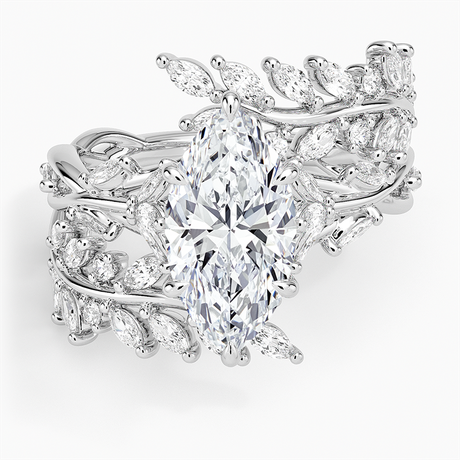 Platinum Secret Garden Wrap Diamond Ring