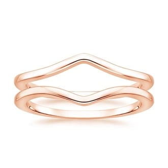 Chevron Nested Ring Stack in 14K Rose Gold