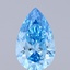 3.57 Ct. Fancy Vivid Blue Pear Lab Grown Diamond