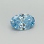 0.50 Ct. Fancy Vivid Blue Oval Lab Grown Diamond