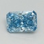 1.54 Ct. Fancy Vivid Blue Radiant Lab Grown Diamond