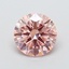 1.71 Ct. Fancy Intense Pink Round Lab Grown Diamond
