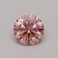 0.39 Ct. Fancy Vivid Pink Round Lab Grown Diamond