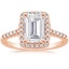 14K Rose Gold Odessa Halo Diamond Ring (1/5 ct. tw.), smalltop view