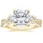 18K Yellow Gold Luxe Willow Three Stone Diamond Ring (1/2 ct. tw.), smalltop view