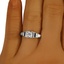 The Anusha Ring, smallzoomed in top view on a hand
