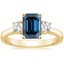 18K Yellow Gold Petite Three Stone Trellis Diamond Ring (1/3 ct. tw.), smalltop view