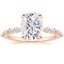 14K Rose Gold Marseille Half Coverage Diamond Ring (1/4 ct. tw.), smalltop view