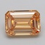 5.03 Ct. Fancy Brownish Orange Emerald Lab Grown Diamond