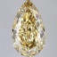 9.09 Ct. Fancy Intense Yellow Pear Lab Grown Diamond
