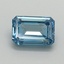 1.09 Ct. Fancy Vivid Malibu Blue Emerald Lab Grown Diamond