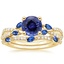 18KY Sapphire Luxe Willow Sapphire and Diamond Bridal Set (1/4 ct. tw.), smalltop view