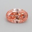 1.01 Ct. Fancy Vivid Pink Oval Lab Grown Diamond