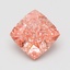 9.12 Ct. Fancy Vivid Pink Cushion Lab Grown Diamond