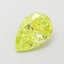 1.17 Ct. Fancy Vivid  Yellow Pear Lab Grown Diamond