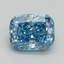 1.16 Ct. Fancy Vivid Blue Cushion Lab Grown Diamond
