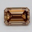 4.03 Ct. Fancy Light  Brown Emerald Lab Grown Diamond
