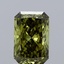 1.05 Ct. Fancy Vivid Green Radiant Lab Grown Diamond