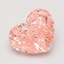 3.05 Ct. Fancy Vivid Pink Heart Lab Grown Diamond