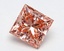 3.04 Ct. Fancy Vivid Pink Princess Lab Grown Diamond