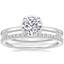 18K White Gold Devin Ring with Luxe Ballad Diamond Ring (1/4 ct. tw.)
