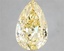 5.02 Ct. Fancy Vivid Yellow Pear Lab Grown Diamond