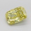 1.03 Ct. Fancy Intense Yellow Cushion Lab Grown Diamond