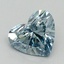 1.02 Ct. Fancy Vivid Blue Heart Lab Grown Diamond