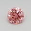 0.34 Ct. Fancy Vivid Pink Round Lab Grown Diamond