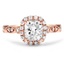 Custom Tiara-Inspired Diamond Halo Ring