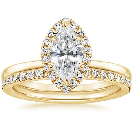 18K Yellow Gold Vienna Diamond Bridal Set (1/2 ct. tw.)