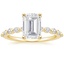 18K Yellow Gold Marseille Half Coverage Diamond Ring (1/4 ct. tw.), smalltop view