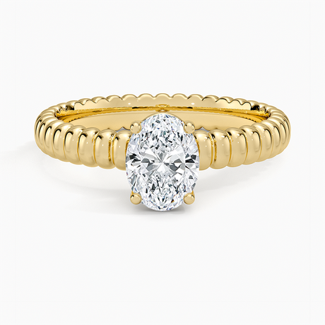 Petra Textured Solitaire Ring