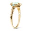 The Tegla Ring, smalltop view on a hand