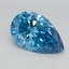 2.87 Ct. Fancy Vivid Blue Pear Lab Grown Diamond