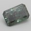 5.03 Ct. Fancy Vivid  Green Radiant Lab Grown Diamond