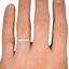 The Tamarind Ring, smallzoomed in top view on a hand