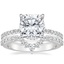 18K White Gold Arctica Diamond Ring with Luxe Lunette Diamond Ring (1/3 ct. tw.)