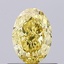 0.56 Ct. Fancy Intense  Yellow Oval Lab Grown Diamond