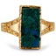 Victorian Azurite Malachite Vintage Ring