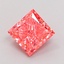 1.07 Ct. Fancy Vivid Pink Princess Lab Grown Diamond