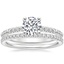 18K White Gold Adeline Diamond Ring with Luxe Ballad Diamond Ring (1/4 ct. tw.)