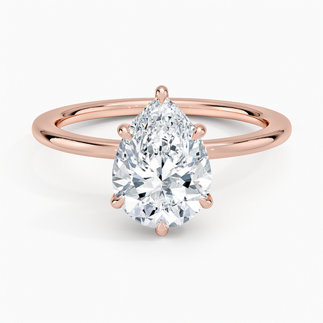 14K Rose Gold Audrey Perfect Fit Hidden Halo Diamond Ring