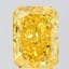 5.03 Ct. Fancy Vivid  Yellow Radiant Lab Grown Diamond