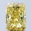 2.03 Ct. Fancy Vivid Yellow Radiant Lab Grown Diamond