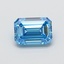 1.02 Ct. Fancy Vivid  Blue Emerald Lab Grown Diamond