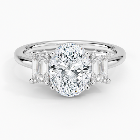 Luxe Rhiannon Three Stone Diamond Ring - Brilliant Earth
