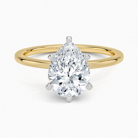 18K Yellow Gold Six-Prong Petite Comfort Fit 1.5mm Solitaire Ring