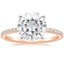14K Rose Gold Ballad Three-Quarter Coverage Diamond Ring (1/4 ct. tw.), smalltop view
