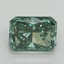 2.02 Ct. Fancy Vivid Pacific Green Radiant Lab Grown Diamond